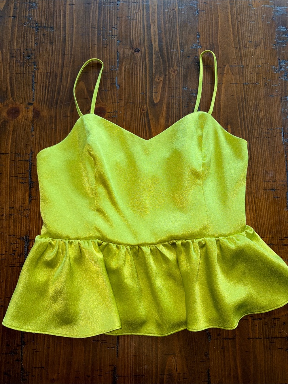 EUC peplum top